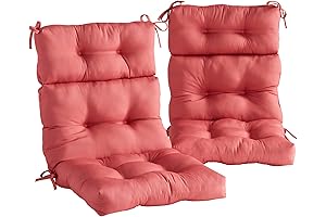 Greendale Home Fashions Pink Outdoor Chair Cushions