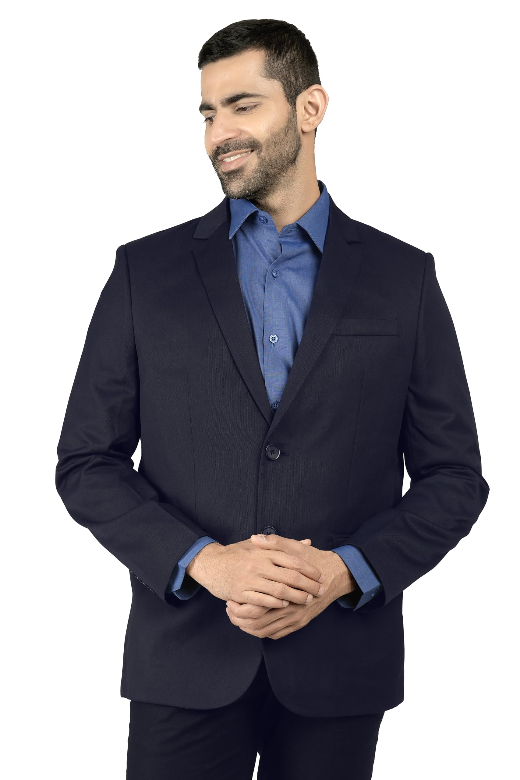 grado by Donear Men's Premium Poly-Viscose Blazer Single Breasted – Wrinkle Free, Breathable & Lightweight | Formal Office, Wedding Party Suit Coat with Elegant Drape & Shine-picture-22