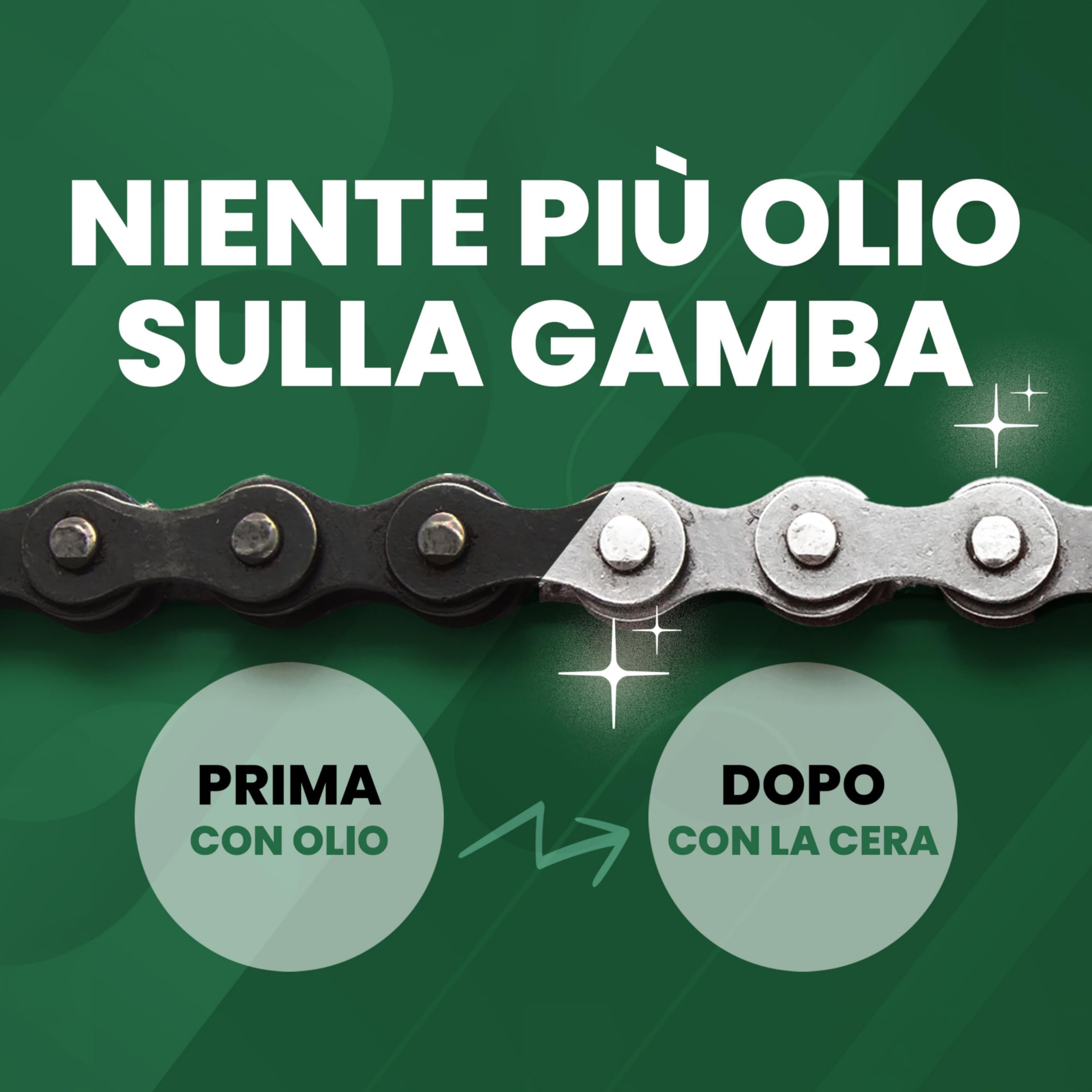 24SENDIT set di cera a caldo pro - 500g di cera + 120ml di cera liquida + sgrassatore + anello di supporto - per principianti e professionisti - per bici da corsa, gravel, MTB ed e-bike - senza PTFE