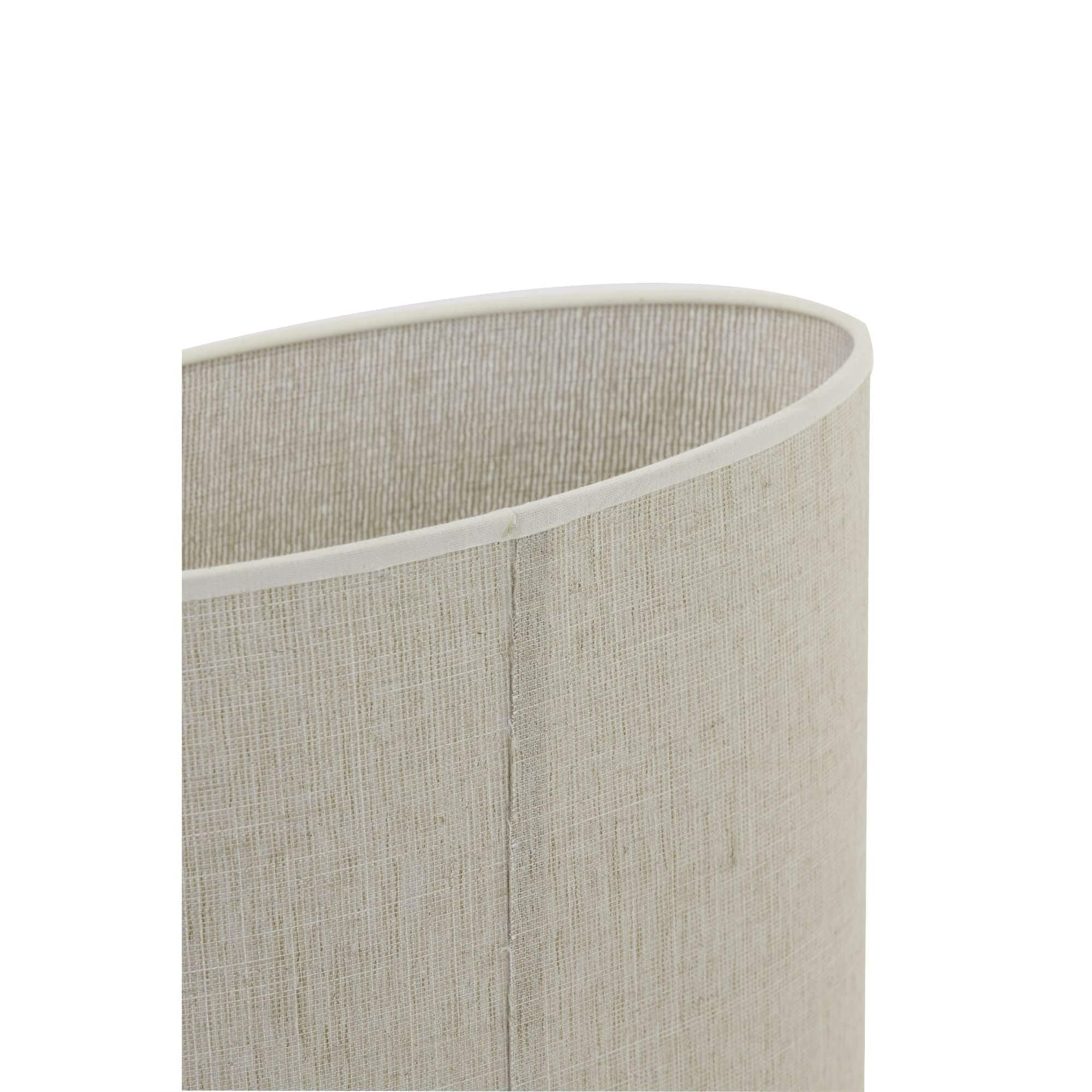 Light & Living Lampenschirm Oval Breska - Perle Weiß - 38x17.5x28cm | Oval - Modern - Textilien