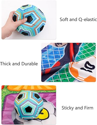 Miniatura 7 de Juego de objetivos de precisión de fútbol, juguete plegable de franela con 1 bola, juego de pelota de fútbol para interiores y exteriores,