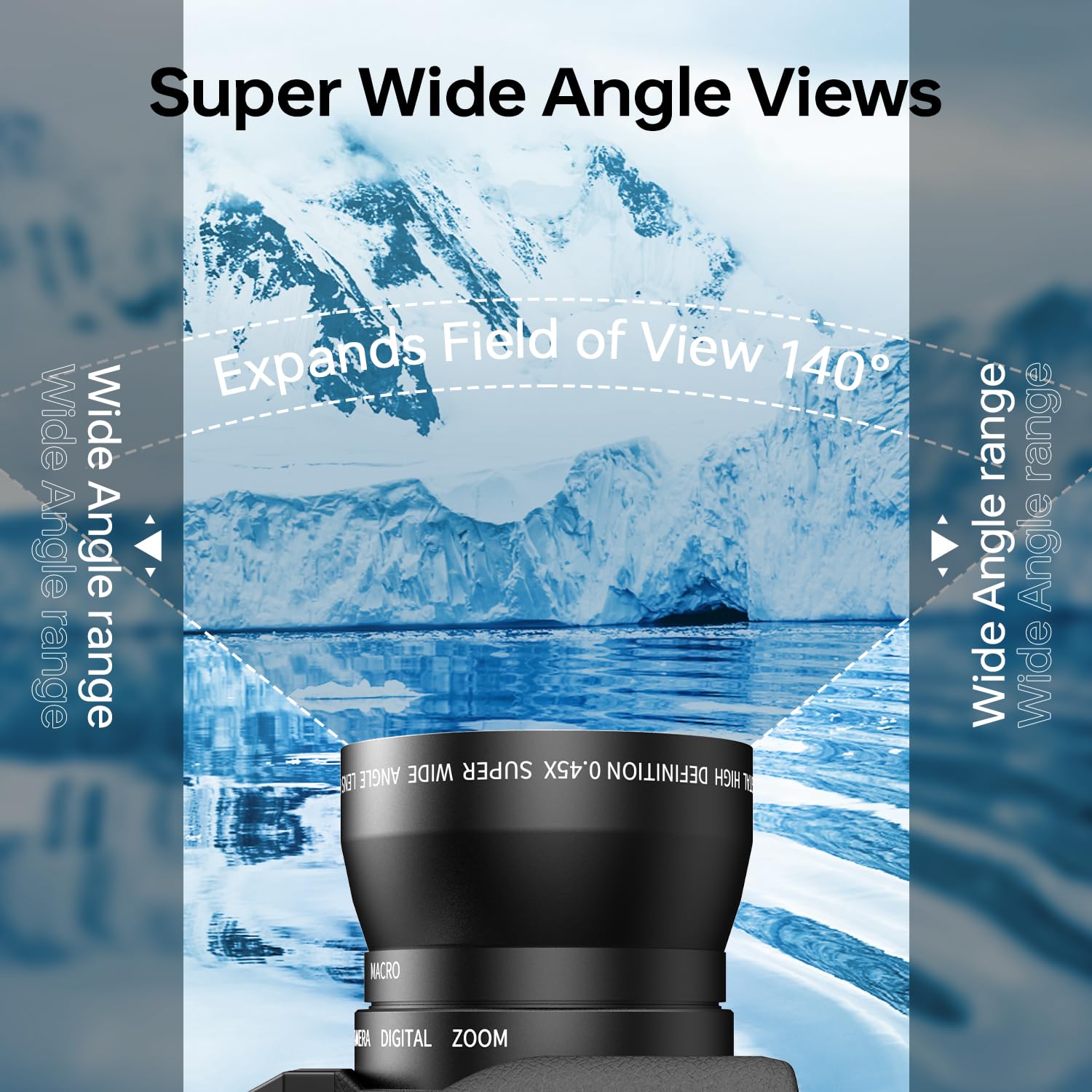 4K Fotocamera Digitale per la fotografia con microfono esterno regolabile, 56MP Videocamera Vlogging, obiettivo grandangolare e Macro da 52 mm, con schermo ribaltabile a 180°, scheda TF da 32 GB