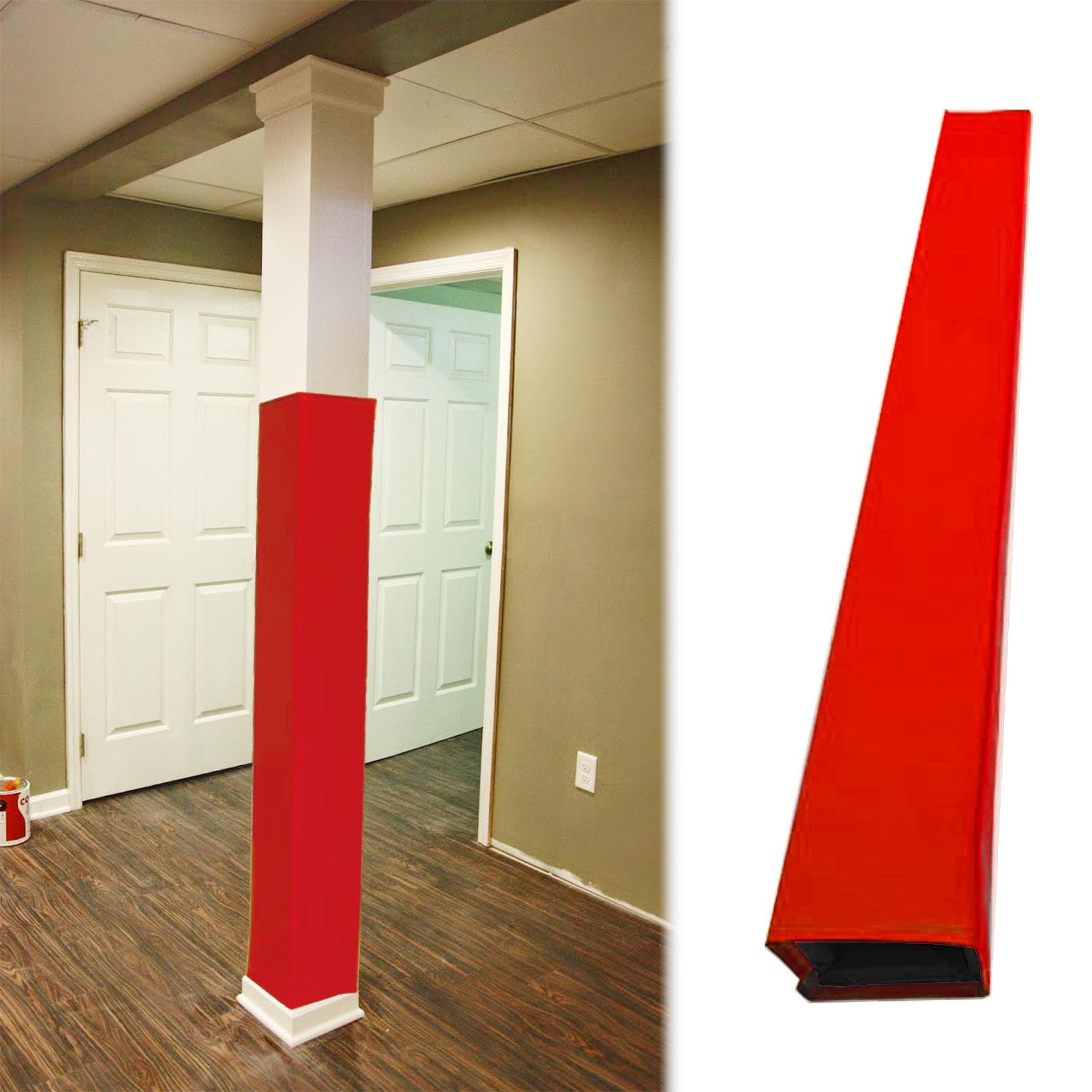 Tapis de protection pour poteau de sous-sol carré et parking