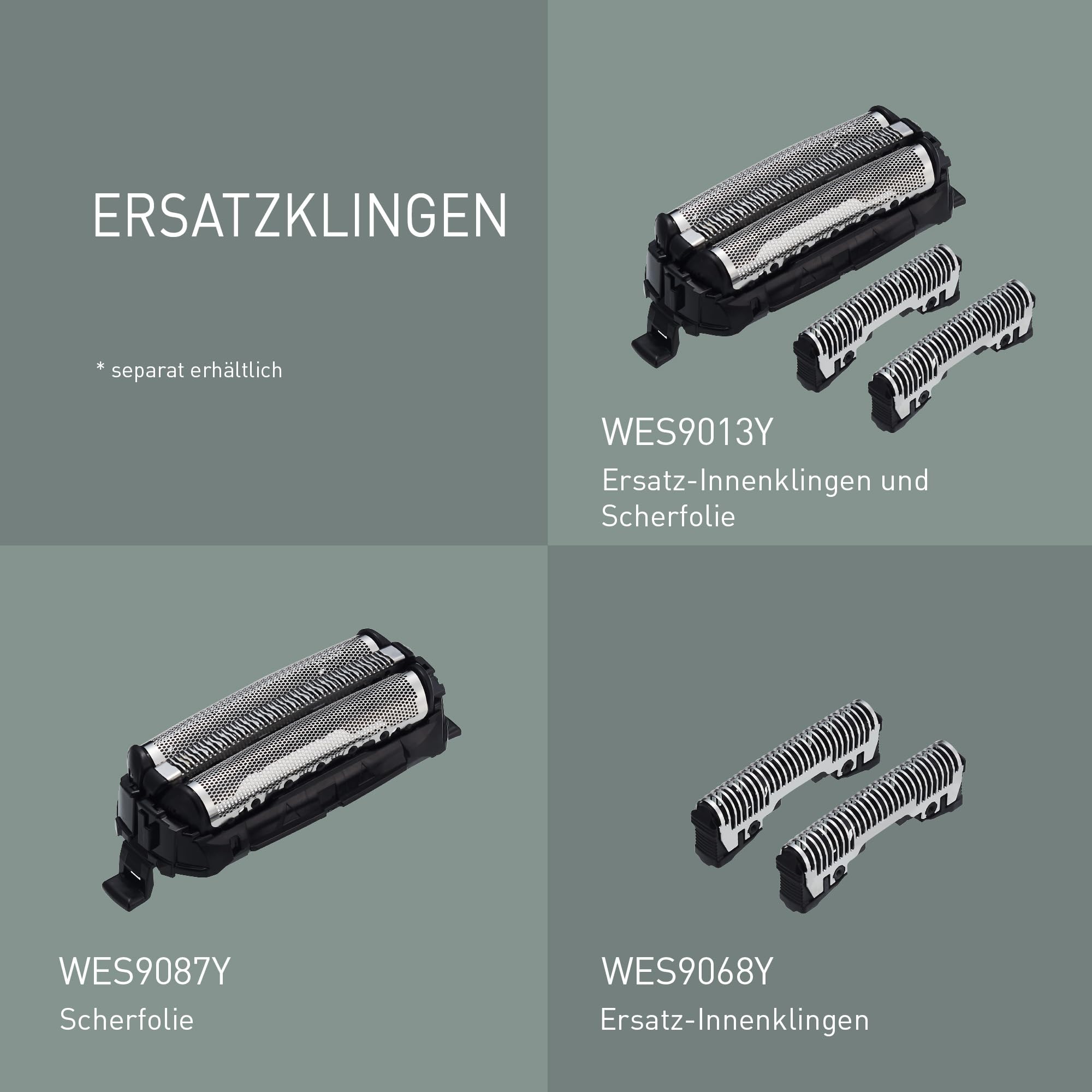 Panasonic ES-ACM3BW503 Series 700s Kompaktrasierer mit 3 Klingen, Nass- & Trockenrasierer für Männer, Bartdichten-Sensor+, IPX7 wasserdicht, USB-C-Aufladung, AC-USB-Netzteil, Weiß