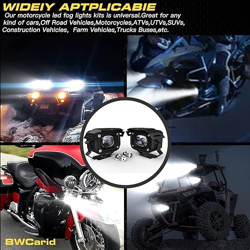 Miniatura 8 de Kit de luces antiniebla auxiliares LED de 40 W con interruptor, arnés de cable, haz de inundación, impermeable, para Jeep, camioneta, SUV,
