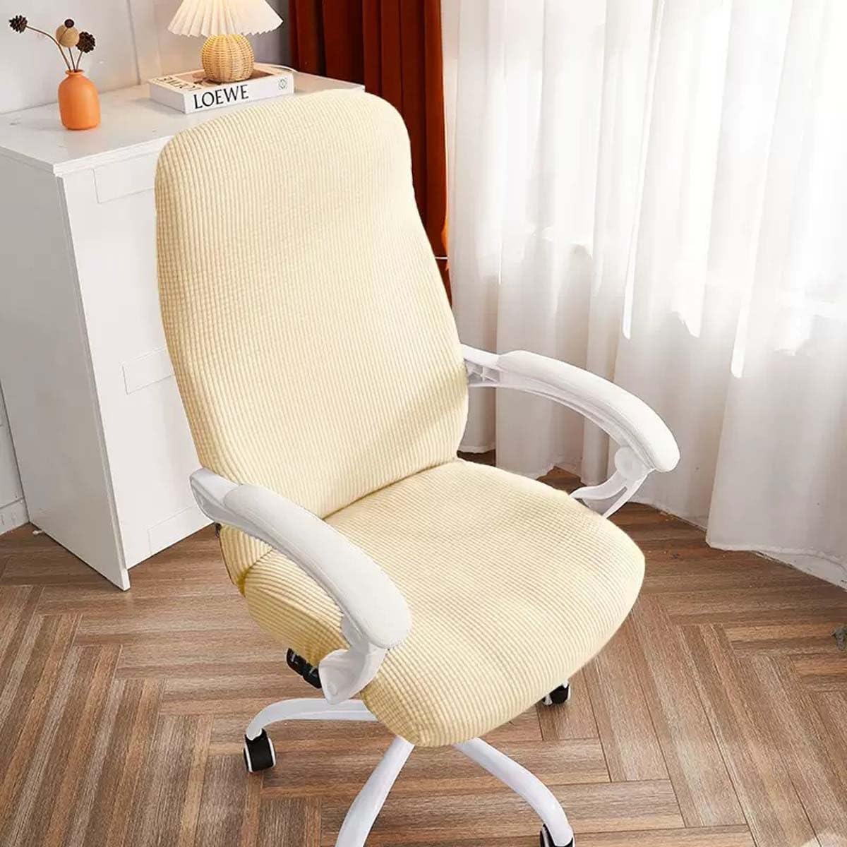 Rotating Armchair Covers Computer Chair Protector Slip Cover For Desk Chair