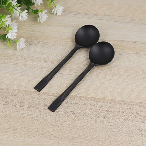 Miniatura 5 de NUOBESTY 100 cucharas desechables de plástico para sopa, cucharas de postre y cucharas de helado de plástico para uso diario