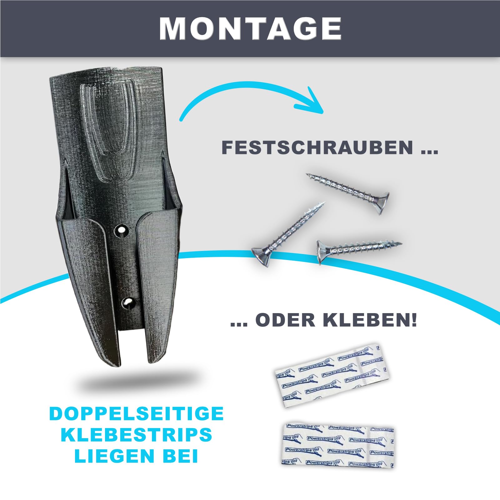 Halterung für Fernbedienung von Reich, Mover Fernbedienung Halterung (Reich-Easydrive), auch geeignet für Knott ETS Plus System, Fernbediungshalterung
