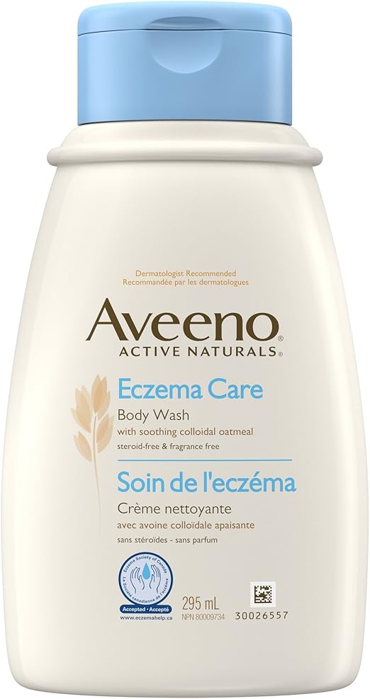 Aveeno Eczema Care Gel douche Soin de la peau sèche, flocons d'avoine