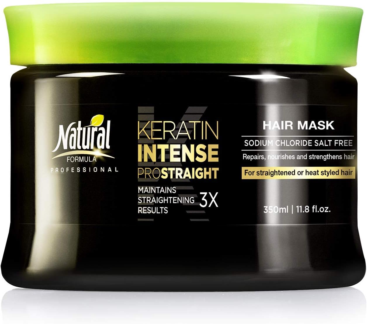 Natural Formula Keratin Hair Mask - Intense Repair, Hair Mask for Frizzy Hair - 350ml