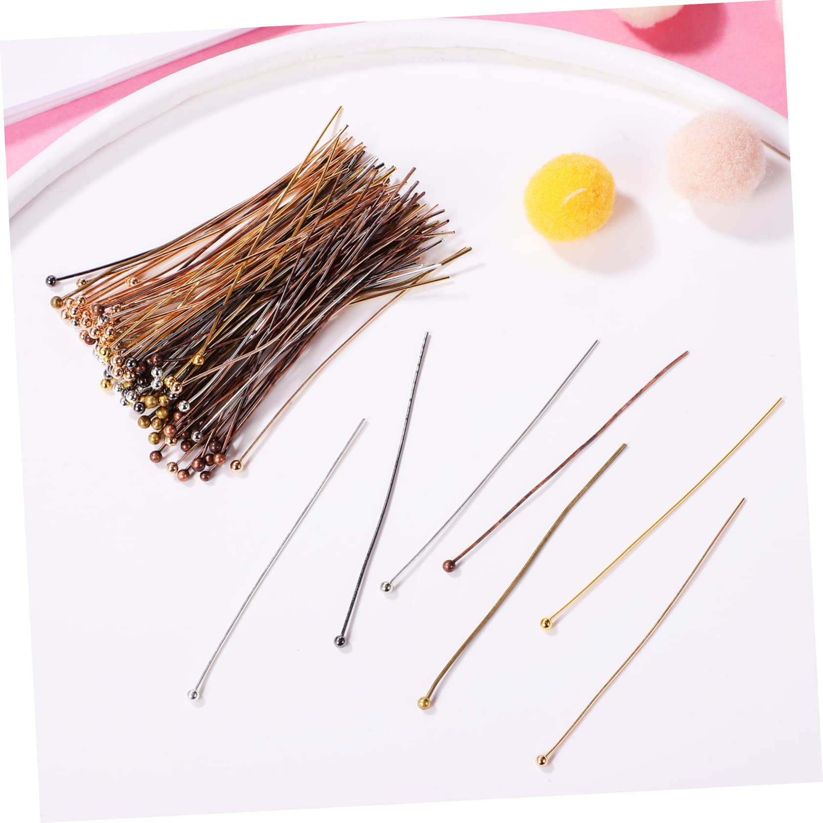 JEWEDECO Professional Jewelry Making Tools 200 Pcs Ball Thin for Earring Bracelet Necklace