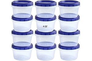 HomeyGear 12 Pack Small Twist Top Food Storage Containers