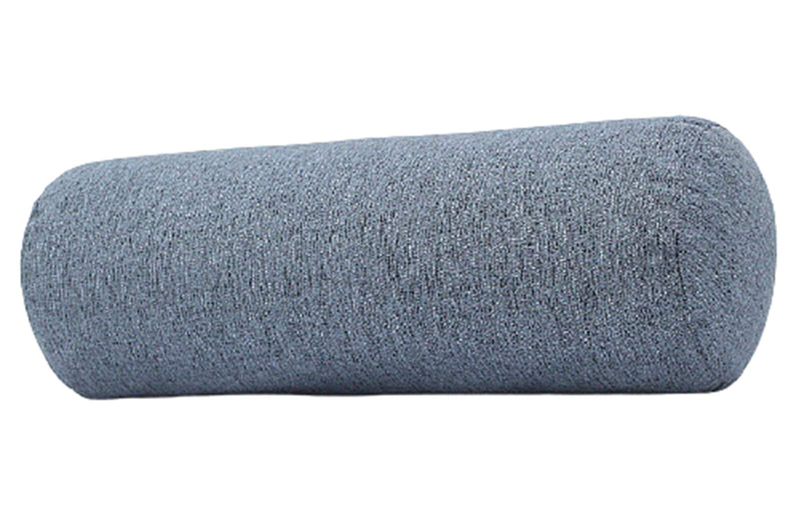 Cylindryczna poduszka lędźwiowa na sofę i samochód, zdejmowana poszewka bawełniana lniana 1,15 x 60 cm, podtrzymująca poduszka na łóżko, podróżna, poduszka pod szyję, wygodna poduszka do użytku