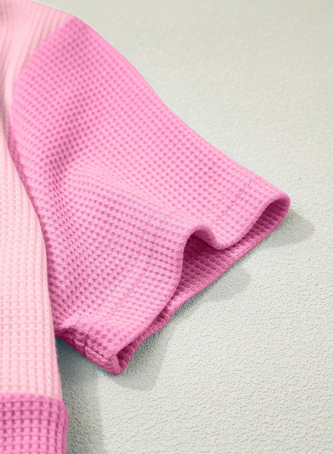 blibean Girls Summer Clothes Sets Kids Waffle Colorblock Outfits Size 6-15 Years - Image 9