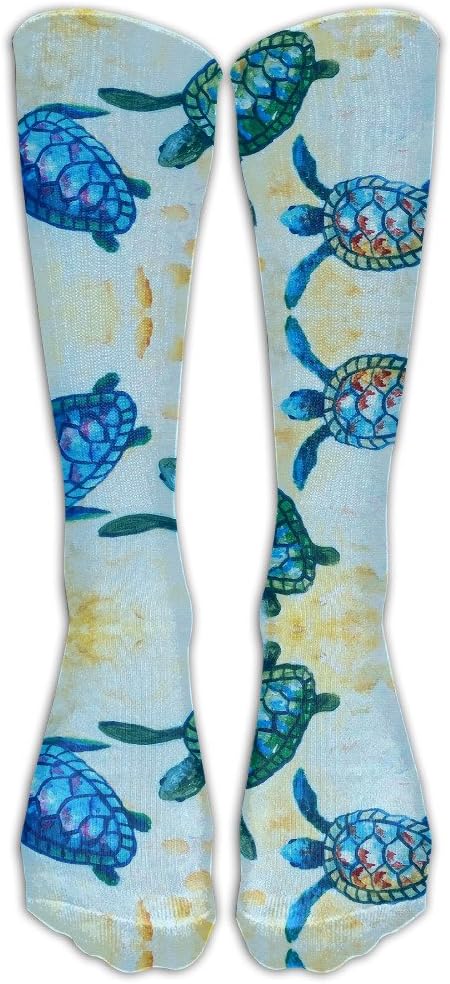 Blue Baby Sea Turtle Party Youth Cotton Crew Athletic Sock Running Socks Soccer Socks