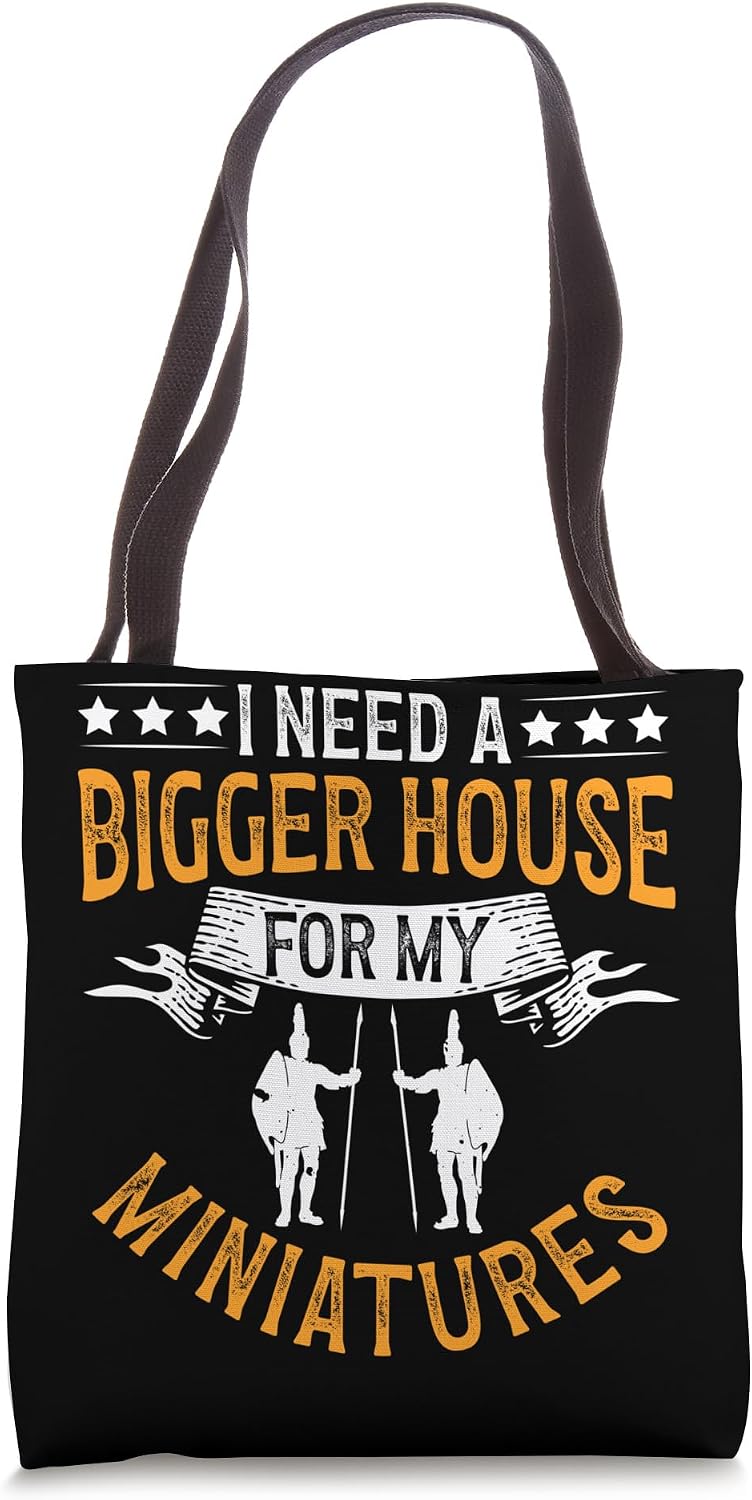 Hand-Painted Miniatures Funny Role-Playing Art Mini Painting Tote Bag