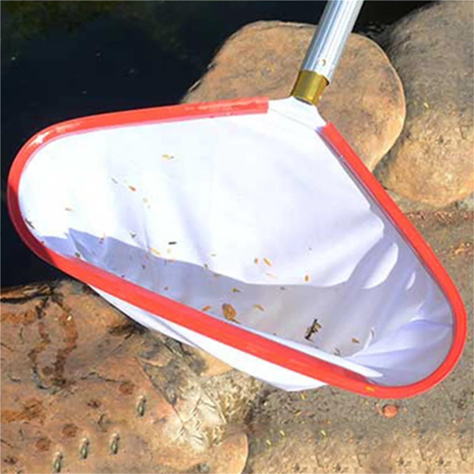 Écumoire d'épuisette de Piscine avec poignée en Aluminium, Nettoyage Professionnel for la Natation pour étang de Jardin