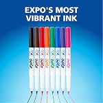 EXPO Dry Erase Markers, Low Odour Ink, Assorted Colours, Ultra Fine Tip, 8 Count