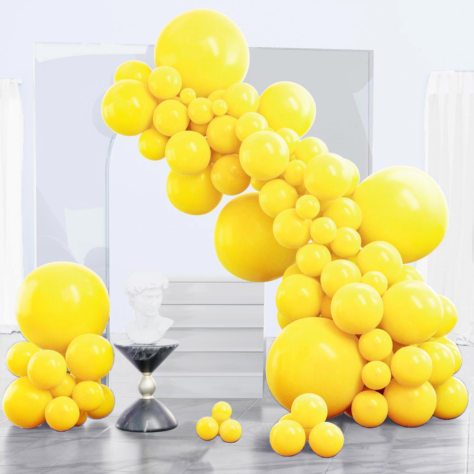 PartyWoo Blue Balloons 140pcs Different Sizes of 18 12 10 5 Inch Balloon Arch Kit Garland for Birthday Gender Reveal Boy Baby Shower Graduation Bachelorette Party Decorations Blue-Y4 — view 28