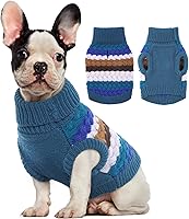 Vista 25 de Kuoser Suéter para perro, suéteres grandes para perros, cuello de tortuga para perrito, traje de Navidad y Acción de Gracias, chaleco de invierno