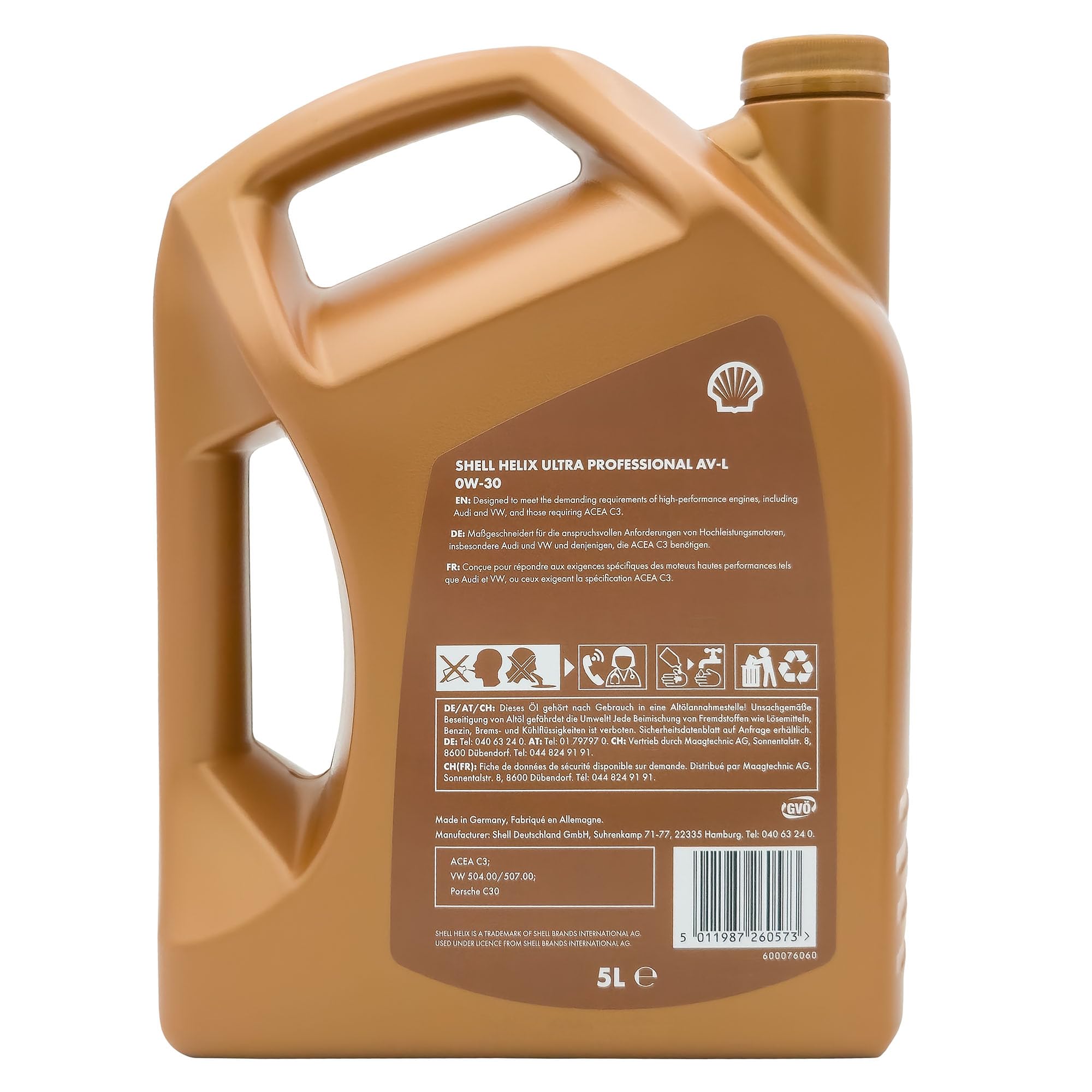 Shell Helix Ultra Professional AV-L 0W-30 ,5 Litros