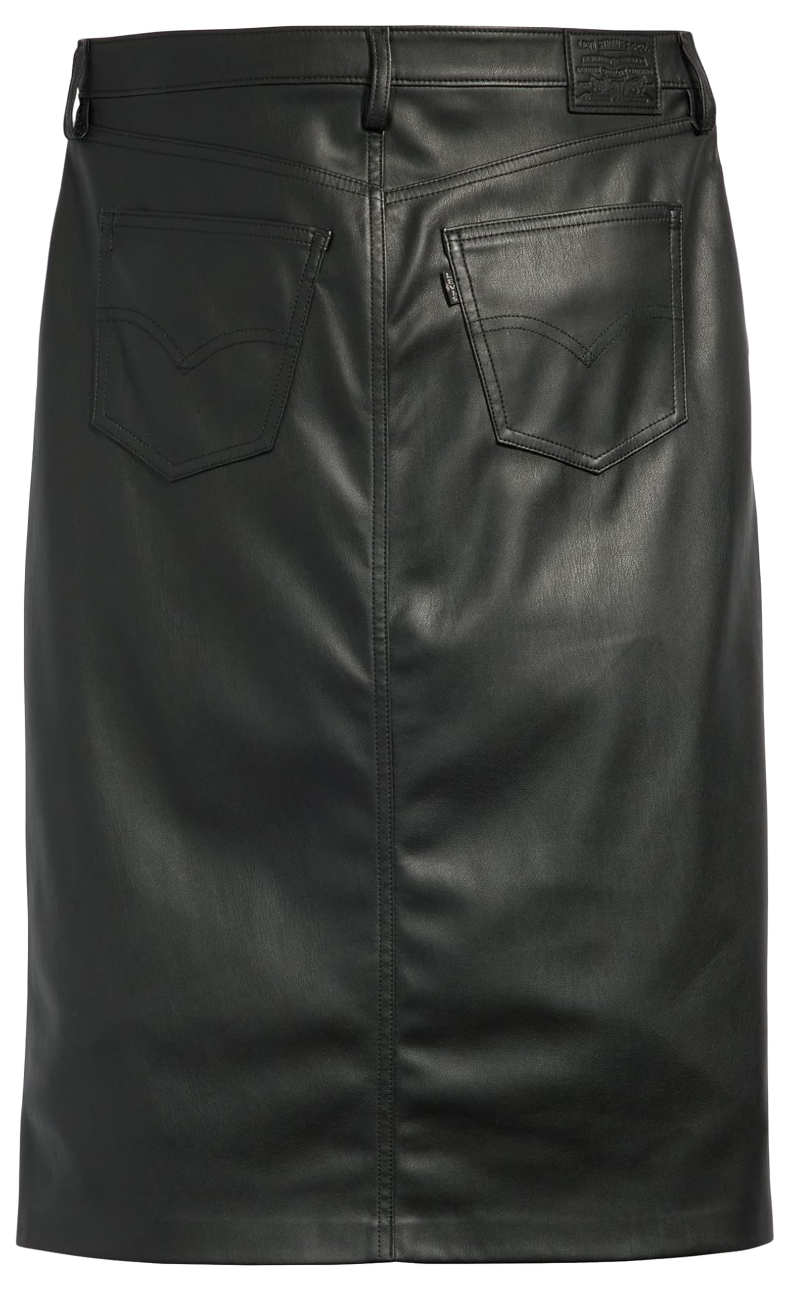 Levi's Damen Faux Leather Pencil Skrt Blacks Faux Leather Pencil SKRT Blacks
