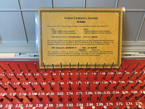 Miniatura 29 de HHIP 4101-0012 (M2-) Juego de calibradores de pasador (0.251" - 0.500"), 250 piezas