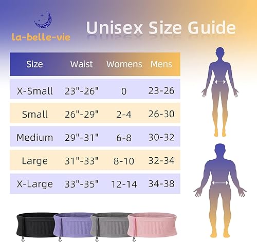 Miniatura 5 de Running Belt  Hidden Money Belt for Travel  Sport Running Waist Bag  Running Fanny Pack  Slim Belt Bag  Fashion Waist Packs (Black, Large)