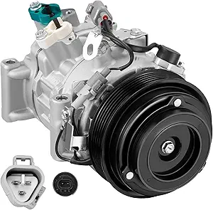 BDFHYK 198310 Air Conditioning A/C Compressor with Clutch Compatible with Toyota RAV4 L4 2.5L 2013 2014 2015 2016 2017 2018