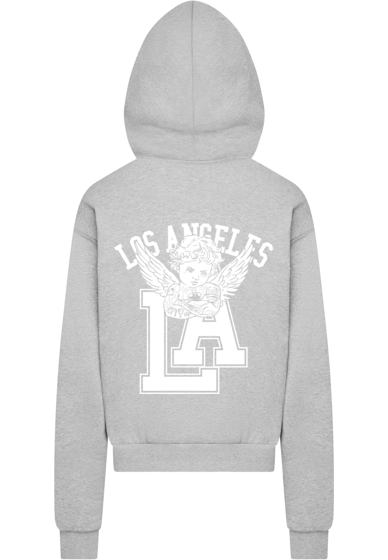 Mister Tee Męska bluza z kapturem LA Wings Heavy Cotton Box – Oversize Hoodie z bawełny w modnym stylu Streetwear z nadrukiem z przodu i z tyłu, na co dzień i w czasie wolnym