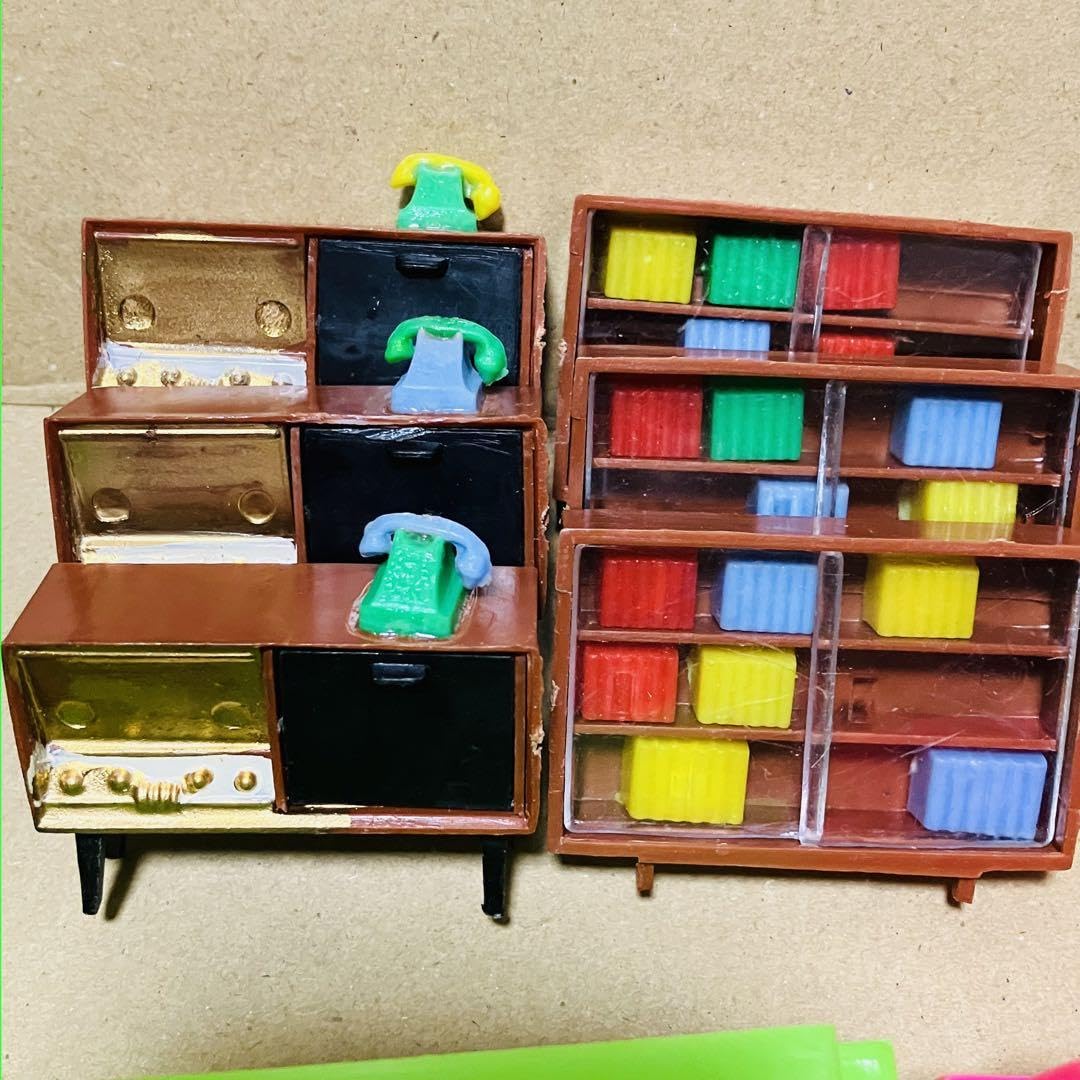 大倉トーイ 昭和レトロ 小さな駒 カラフル駒 キッチュ雑貨