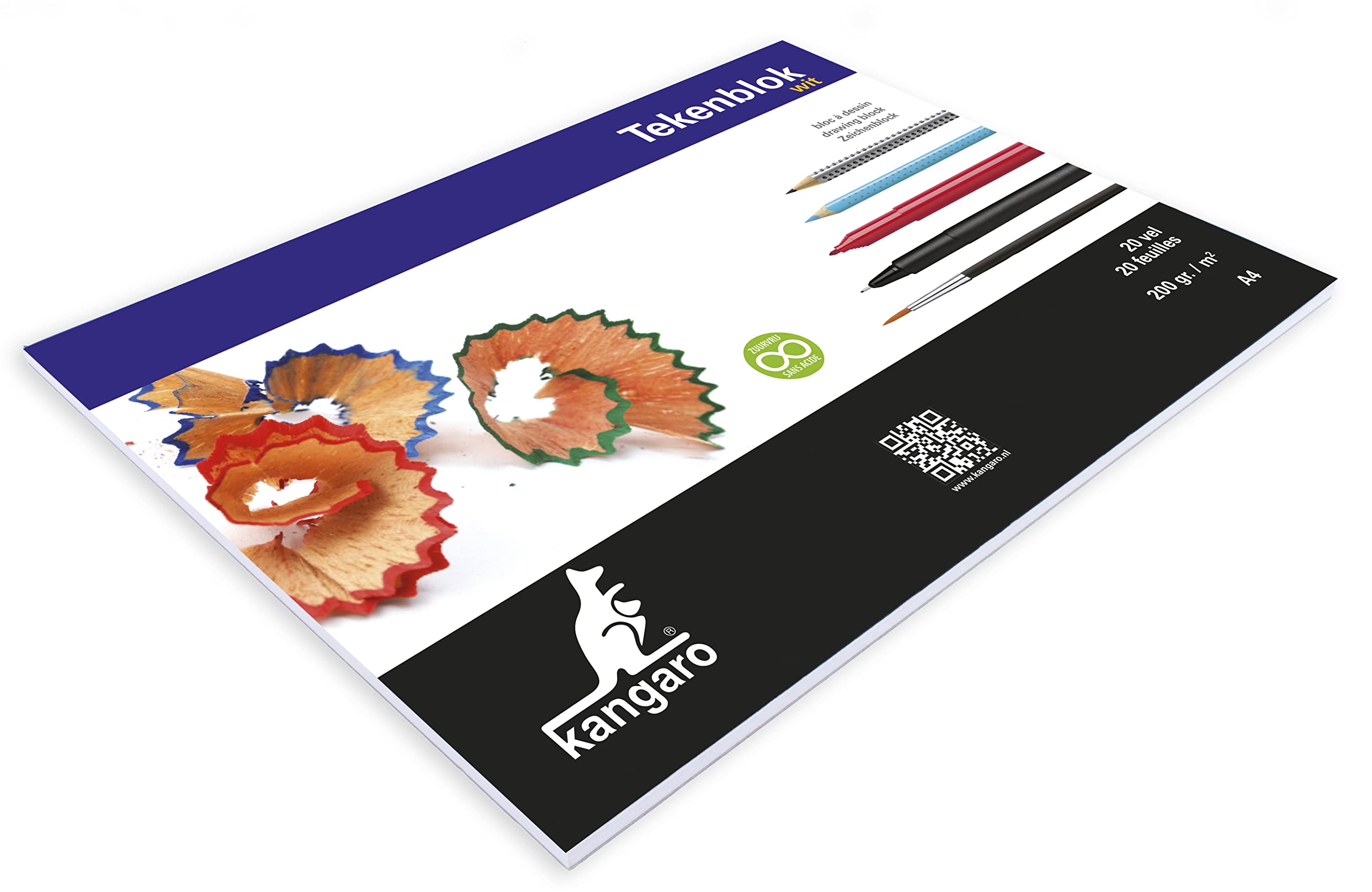 Kangaro Drawing Pad 210 x 297 mm 200 g 20 Sheets
