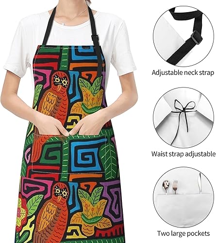 Miniatura 5 de Delantales ajustables con peto, resistentes a las manchas de aceite de agua, delantales de cocina de chef negro con bolsillos para hombres y mujeres