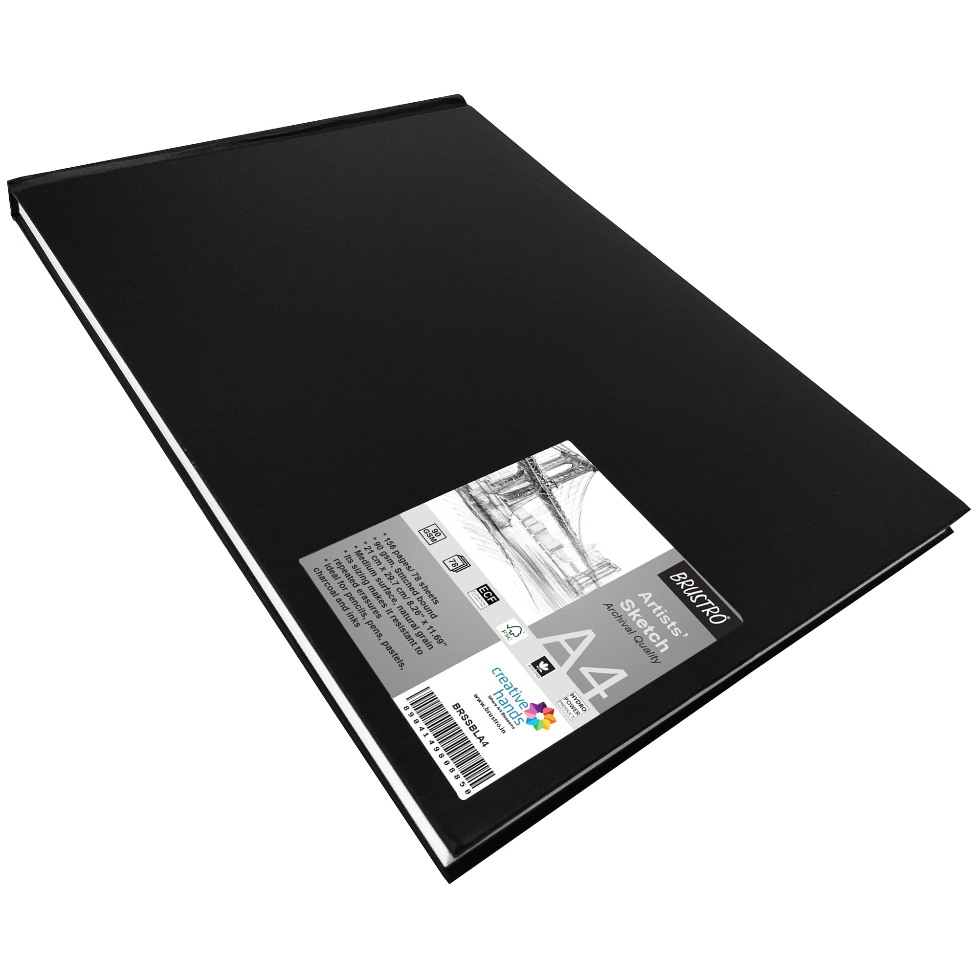 Amazon | BRUSTRO アーティスト スケッチ ブック 綴じ綴じ a4 サイズ