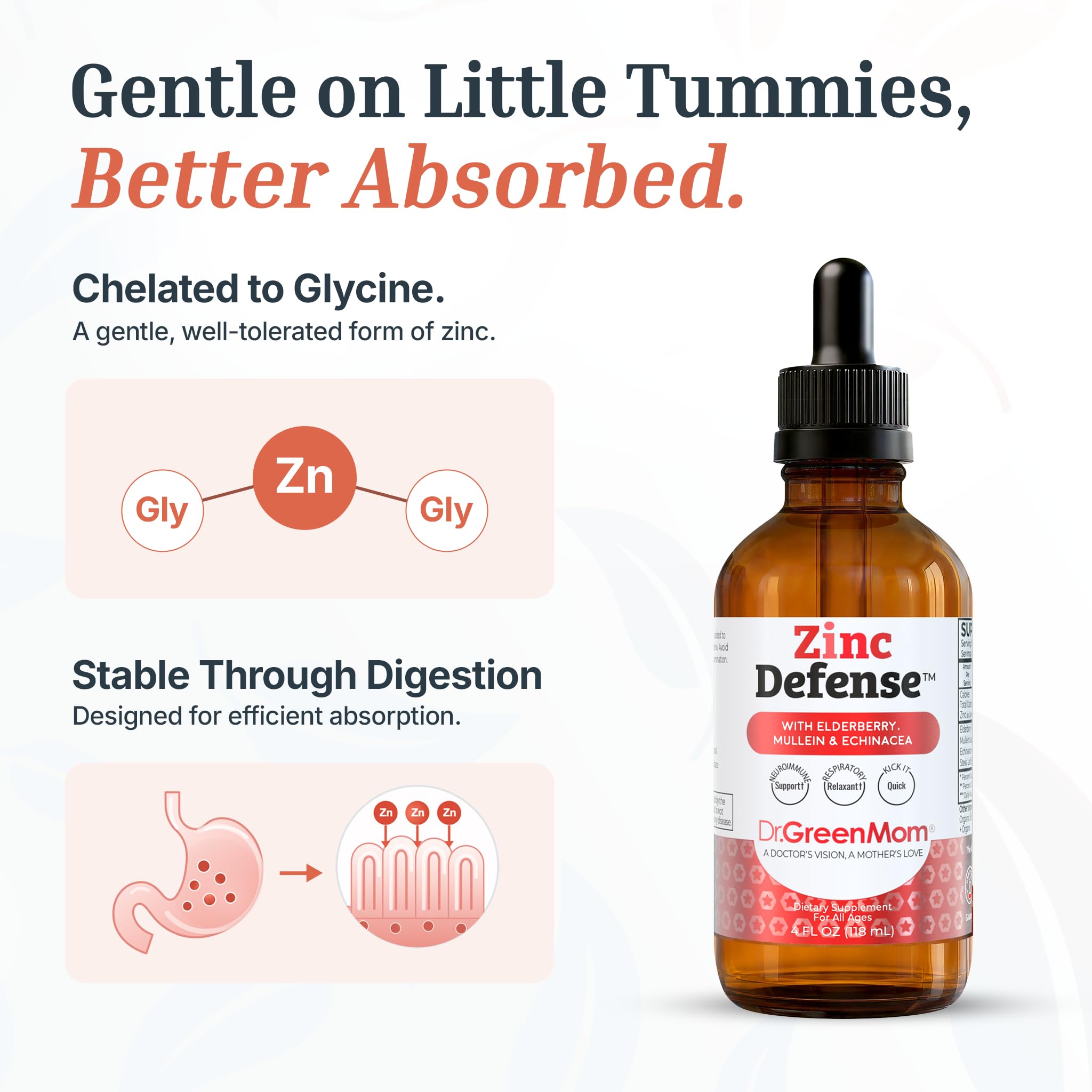 Dr. Green Mom Liquid Zinc Kids + Organic Elderberry, Mullein & Echinacea — Amazon image 5