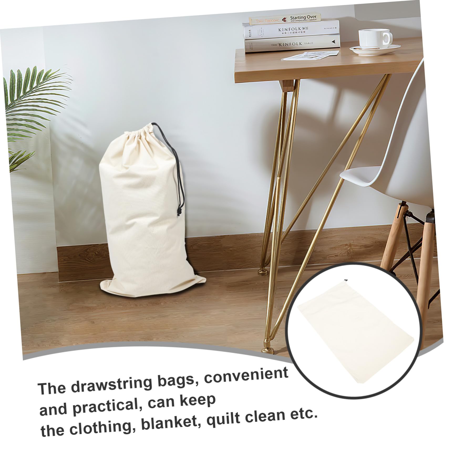2pezzi Borsa Coulisse per Lavanderia Sacchetto Organizer per Vestiti e Trapunte Design Pratico per Viaggio e Riposto