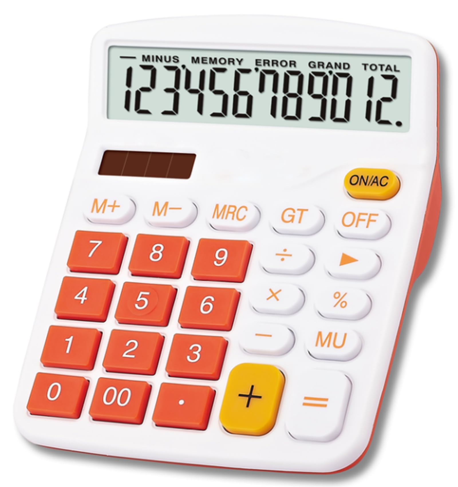 Office Basic Calculator Solar Battery Dual Power Financial Dedicated Calculator 12 Digit Display Large Standard Function Desktop Business Calculator Multifunctional