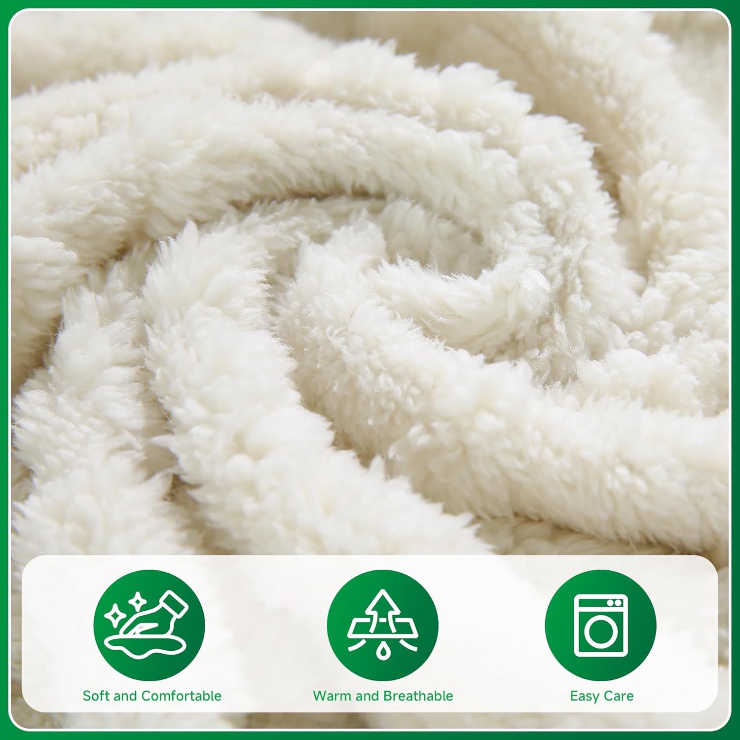 OHSIO Couch Cushion Covers, Super Soft Thicker Fleece Sofa Cover Stretch Sectional Sofa Slipcover Washable Pet Friendly Anti-Slip Stain Resistant Furniture Cover for Home(1 Seat Cover S,Ivory)
