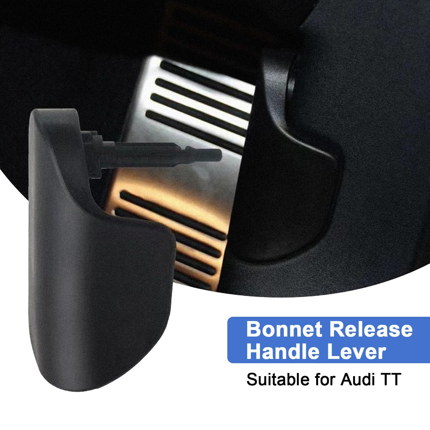 Levier De Capot Pour Audi TT MK2 2007-2014 – Référence 8J1823533C – Remplacement Facile – Noir ABS+PC - 12