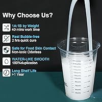 Vista 2 de CHANGTIKEJI Silicone Mold Making Kit, 148oz 10A Elastic Liquid Silica Gel for Casting Resin molds and Candle & Soap Mold,Fast Cure Translucent