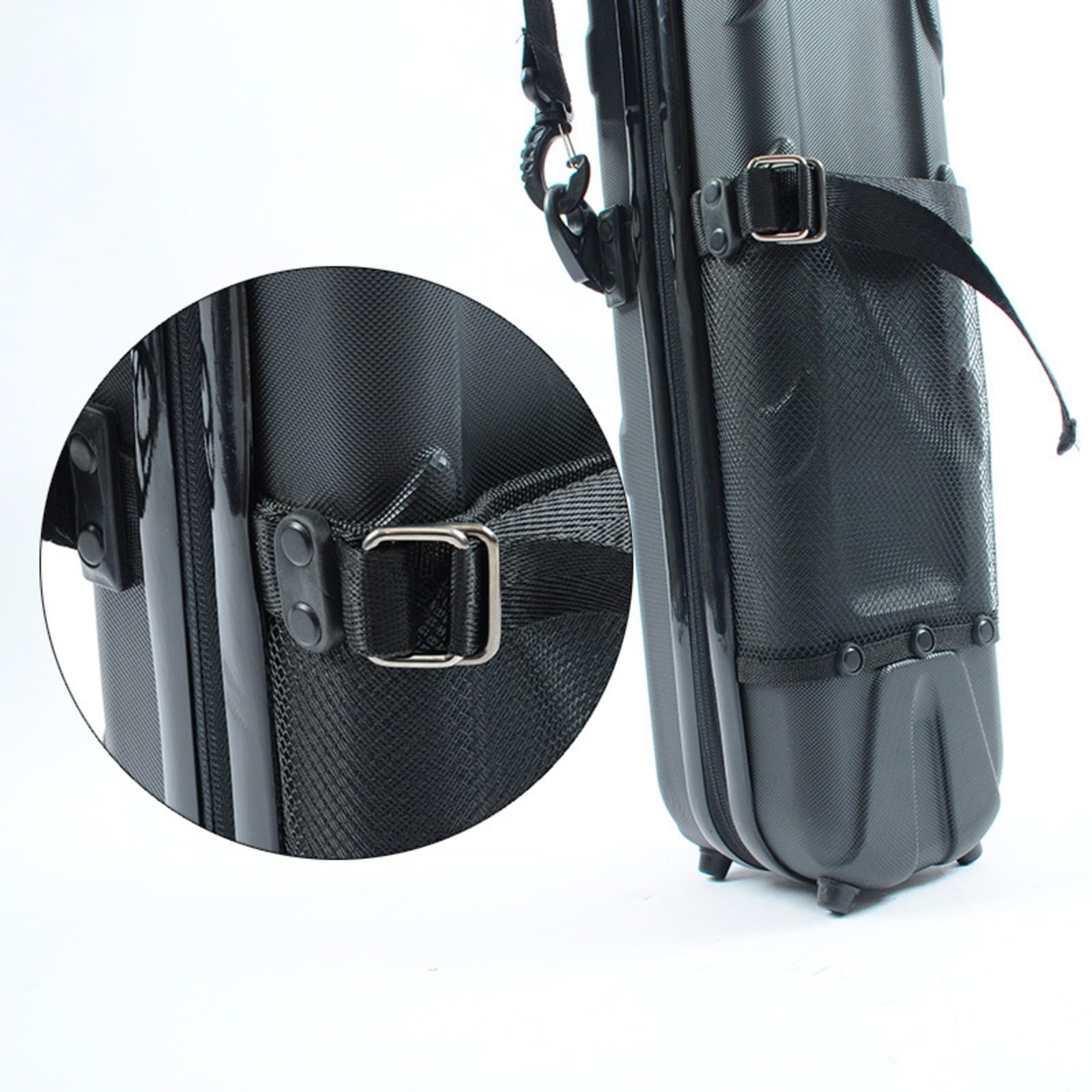 Widerstandsfähig Rutenkoffer | Hartschale, Angelrutenkoffer mit Tragegurt, Stoßfest, Angelruten-Tasche, für Angelurlaub, Angler