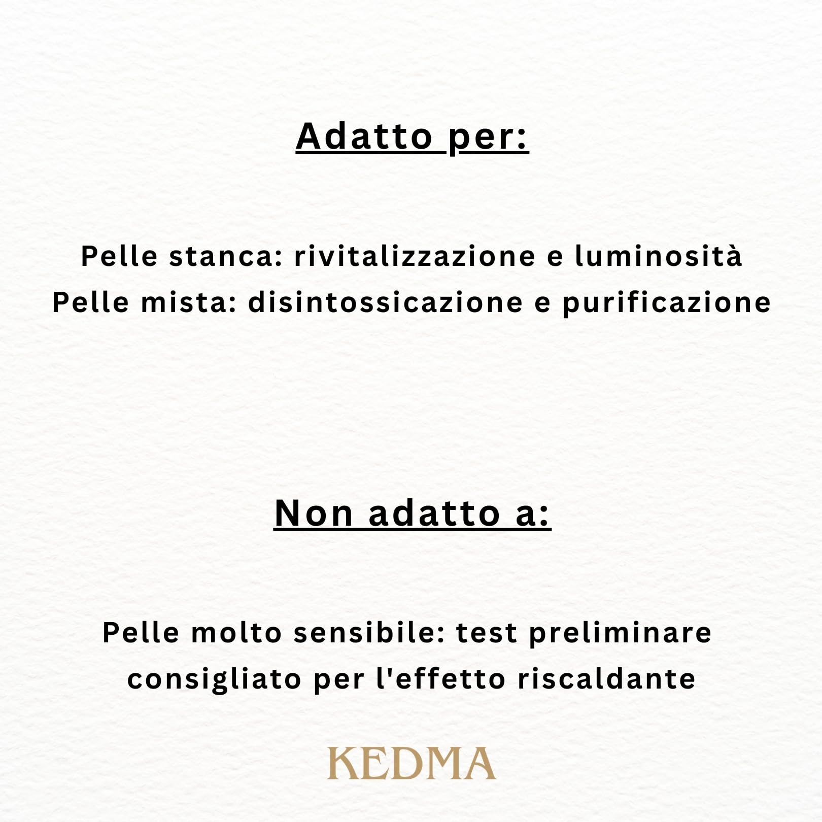 KEDMA - Maschera Viso Riscaldante ai Minerali del Mar Morto - 70g | La maschera sauna riscaldante al caolino aiuta a purificare i pori, mentre le vitamine nutrono la pelle.