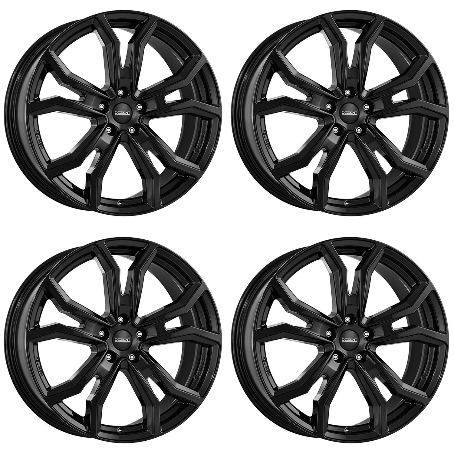 4x Dezent Felgen TV black 9.0Jx20 ET36 5x120 kompatibel mit Opel Insignia