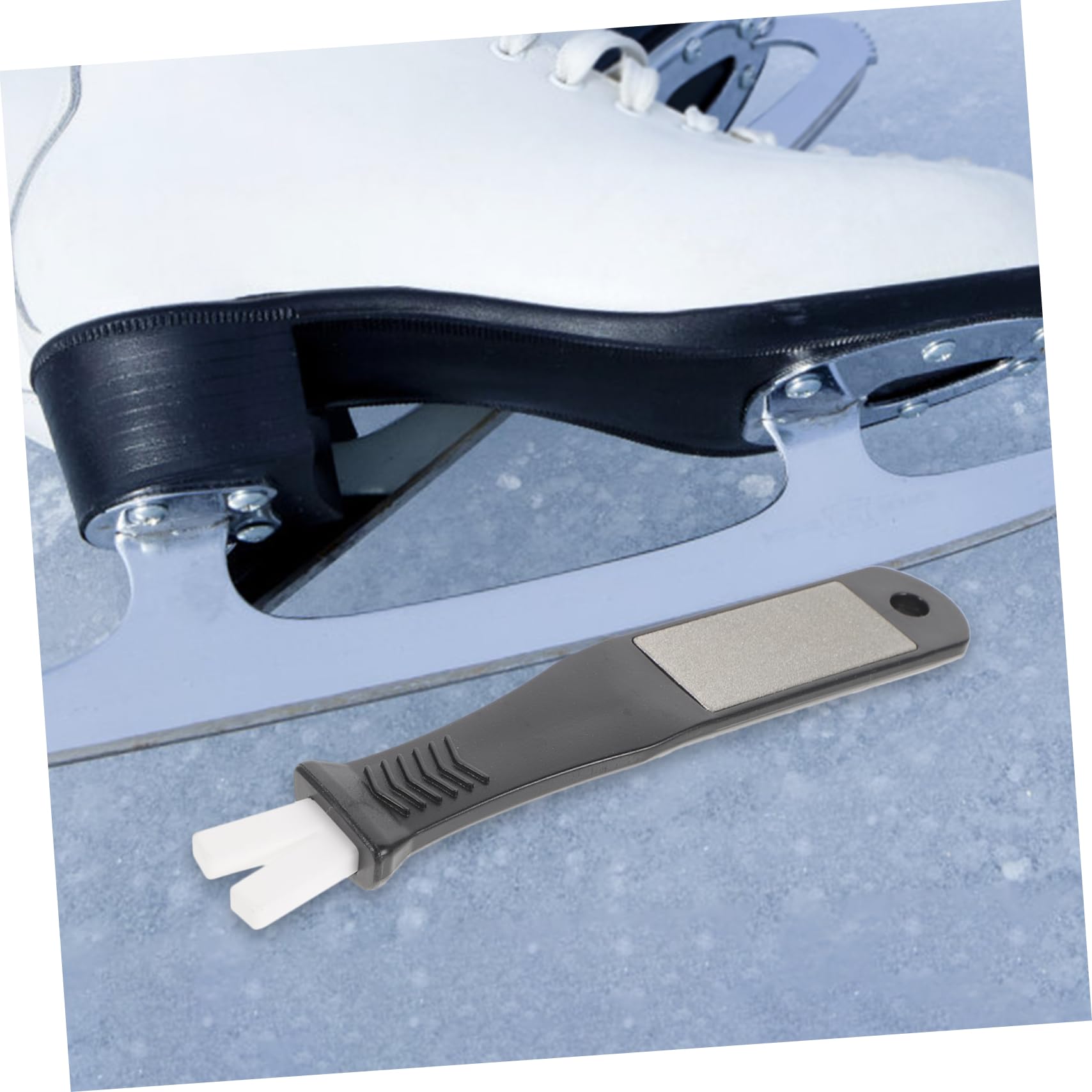POPETPOP Affûteur De Patins Portable Meule De Patin Pratique Pierre À Aiguiser en Plastique Accessoire De Patins en Corindon 3 Pièces