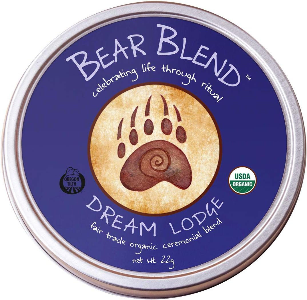 Bear Blend Organics Dream Lodge Herbal Ceremonial Blend 22g - Herbal Smoking Blend - Smokable Herbs - Herbal Tea - Herbal Cigarettes Tobacco Free Nicotine Free - Herbal Smoke Cigarettes