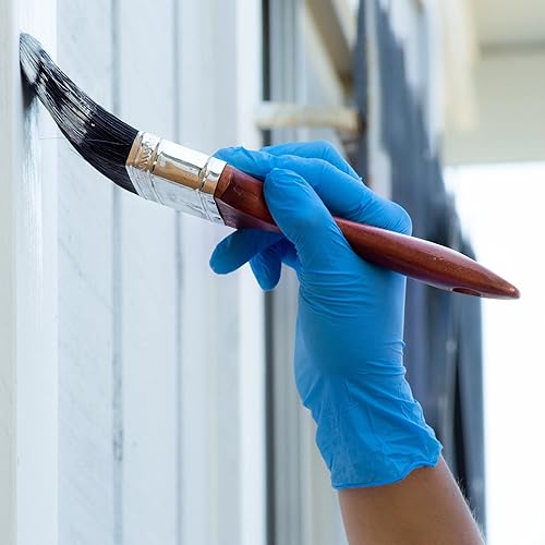 Miniatura 5 de X3 Blue Nitrile Disposable Industrial-Grade Gloves, 3 Mil, Latex & Powder-Free, Food-Safe, Non-Sterile, Lightly Textured