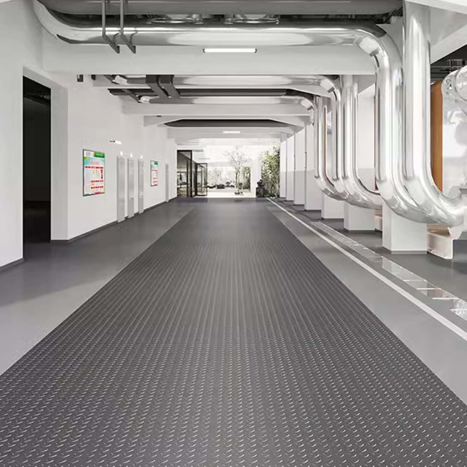 Tappetini in gomma, Grande tappeto in gomma for garage sotto l'auto(Black,0.8x1m/2.6x3.3ft)