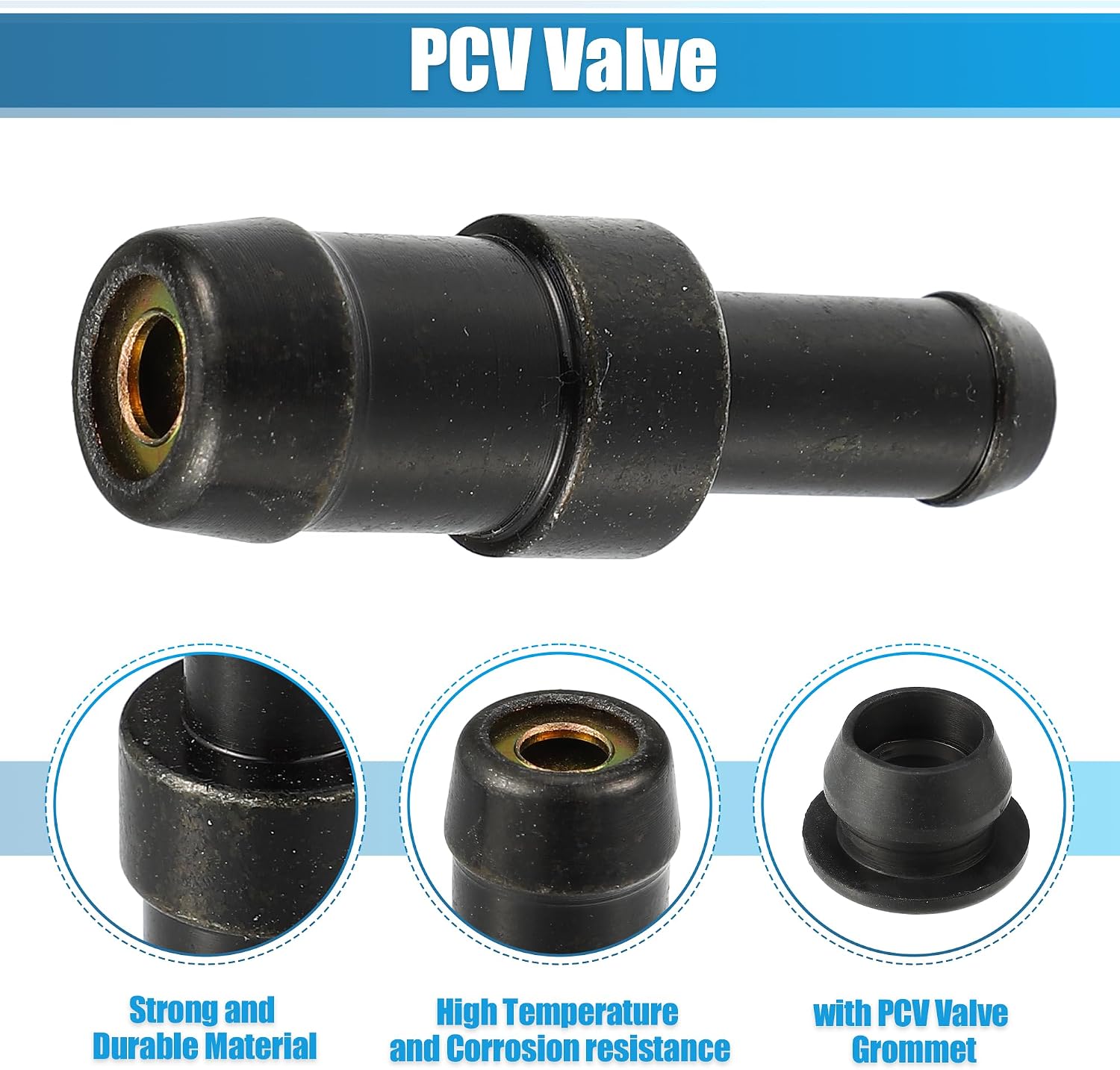 uxcell PCV Valve Grommet Kit Exhaust Positive Crankcase Ventilation Valve Fittings for Toyota 4Runner 3.0L 1990-1995 No.1220465010/1220475010