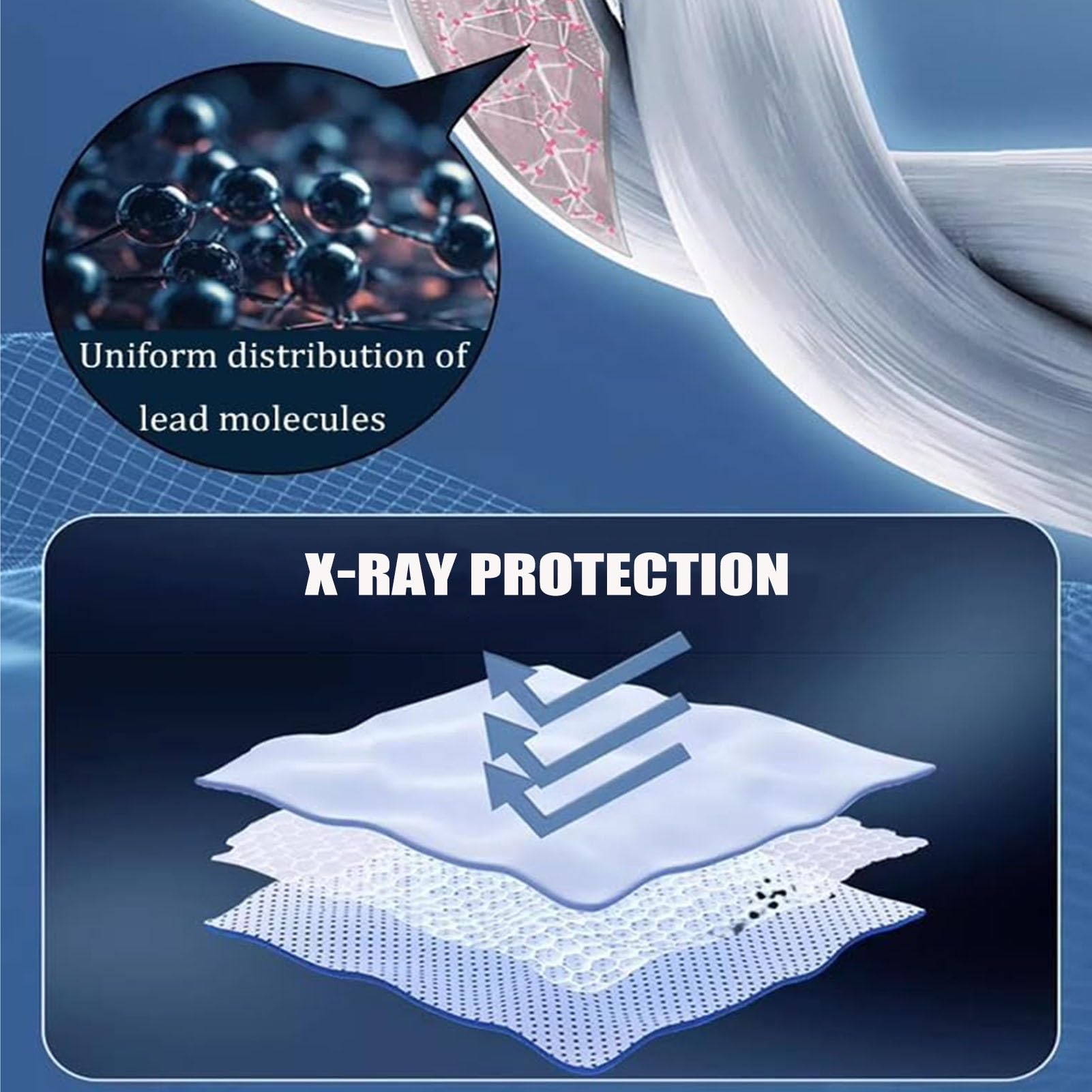 Grembiule Dentale in Piombo, 0,35 Mmpb 0,5 Mmpb, vestibilità Regolabile, Protezione dalle Radiazioni per Dentisti, Assistenti E Pazienti(0.35mmpb,M 100X60CM)