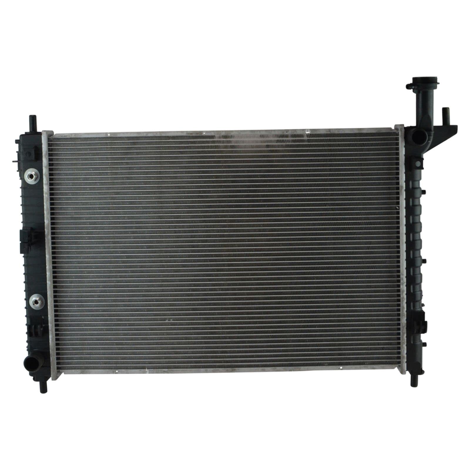 TRQ Radiator 1 Row Aluminum Core 27.5 in Core Width 19.75 in Core Height Compatible with 09-17 Chevrolet Traverse 07-16 GMC Acadia 17 Acadia Limited